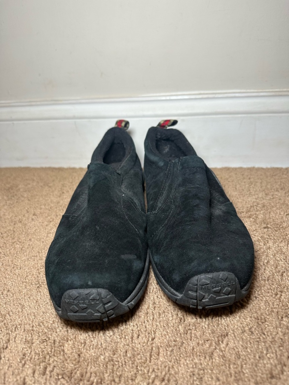 Merrell Jungle Moc J60826W Women’s Midnight Black Slip On Shoes Size 9W Seude